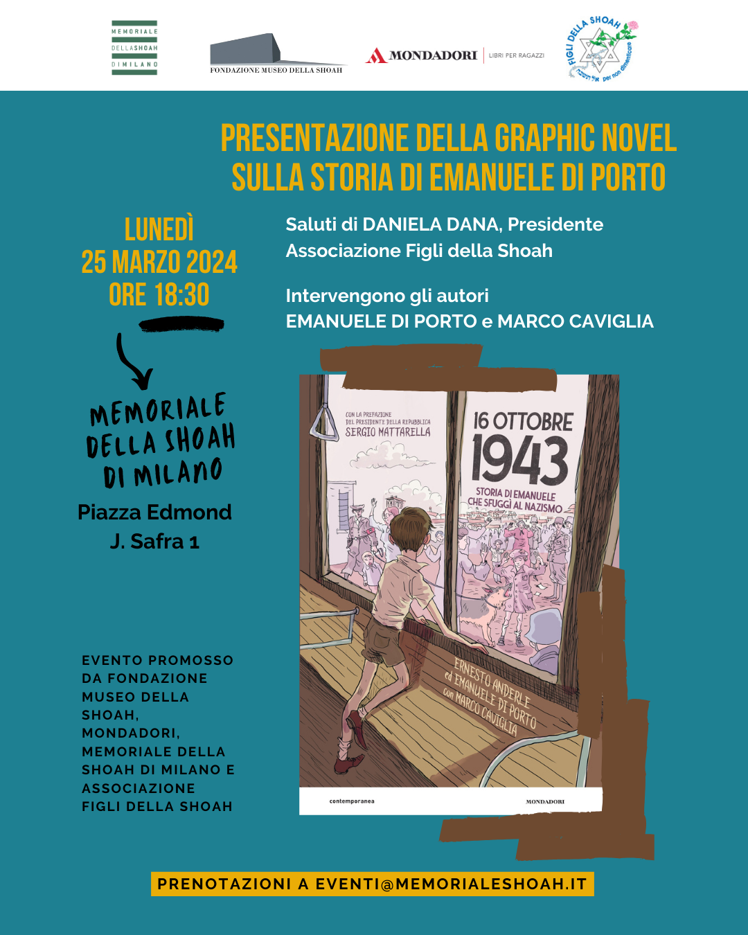 Presentazione "16 ottobre 1943. Storia di Emanuele che sfuggì al nazismo"